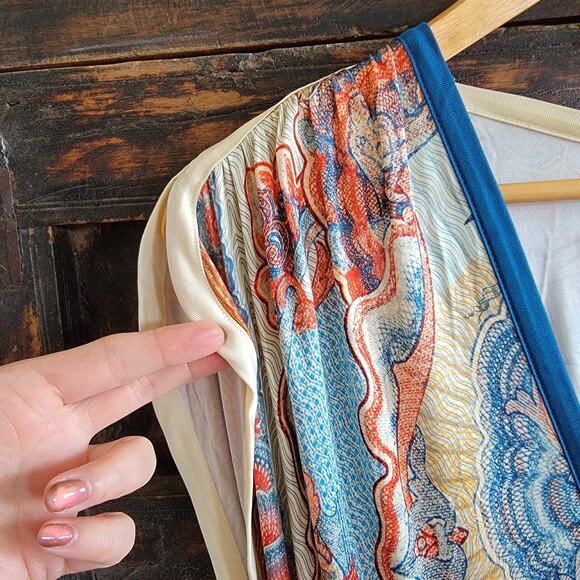 Jean Paul Gaultier Soleil S/S 1994 "Les Tatouages" Currency Dress Sz L - Picture 7 of 7